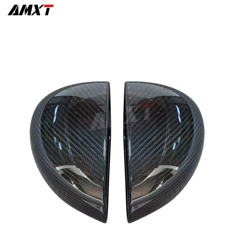 High Quality Dry Carbon Fiber OEM Style Review Mirror Cover Body Kits For McLaren 720S-Carbon Black 100% Fitment Easy