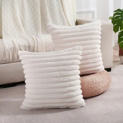 Faux Rabbit Fur Cushion Cover 45x45cm Super Soft Fluffy Shaggy Pillows Cover Home Decor Pillow Case Plush Fur Cushion Covers