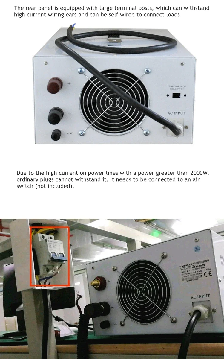 【HOT】MP8060D (0-80V 0-60A) 4800W High Power Adjustable DC Regulated Power Supply for Laboratory/Industrial Aging Test