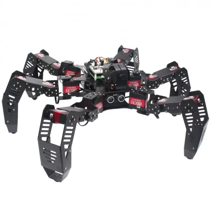 18DOF Hexapod Robot Spider Robot 2DOF PTZ With Main Board For Raspberry Pi 4B/1G Finished