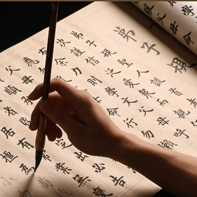 

Di Zi Gui Calligraphy Copybook 5m Long Scroll Ou Style Small Regular Script Caligrafia Brush Copybook Thicken Xuan Paper Caderno