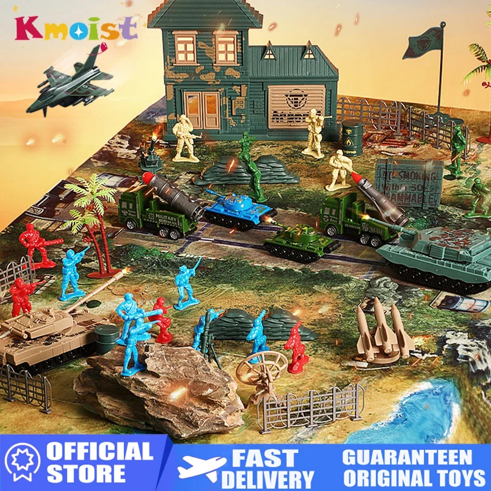 プルバックカー タンクをシミュレート 戦闘機 兵士モデル 子供のおもちゃ 軍事モデルセット 車のおもちゃ 男の子用 キッズギフト