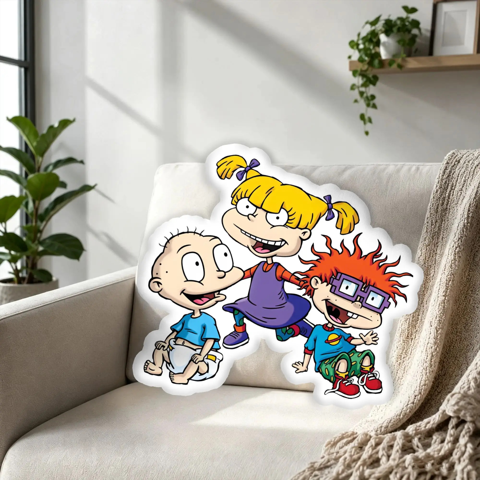 Customized Modern R-Rugrated Cartoon Hot Cushion Velvet Game Stuffed  Throw Pillow for Christmas