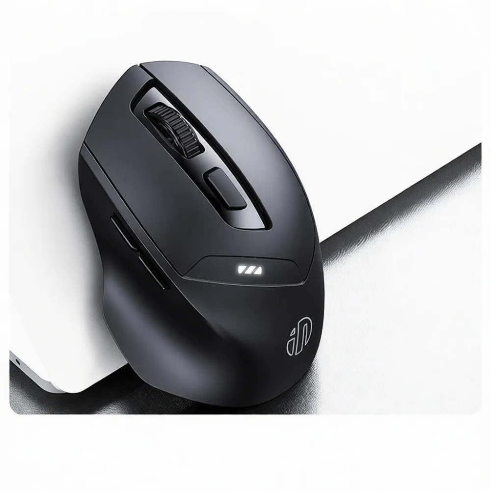 Ergonomic Silent Wireless Mouse Bluetooth Rechargeable Dual Mode Mice 2400DPI For Computer Laptop PC Accessories