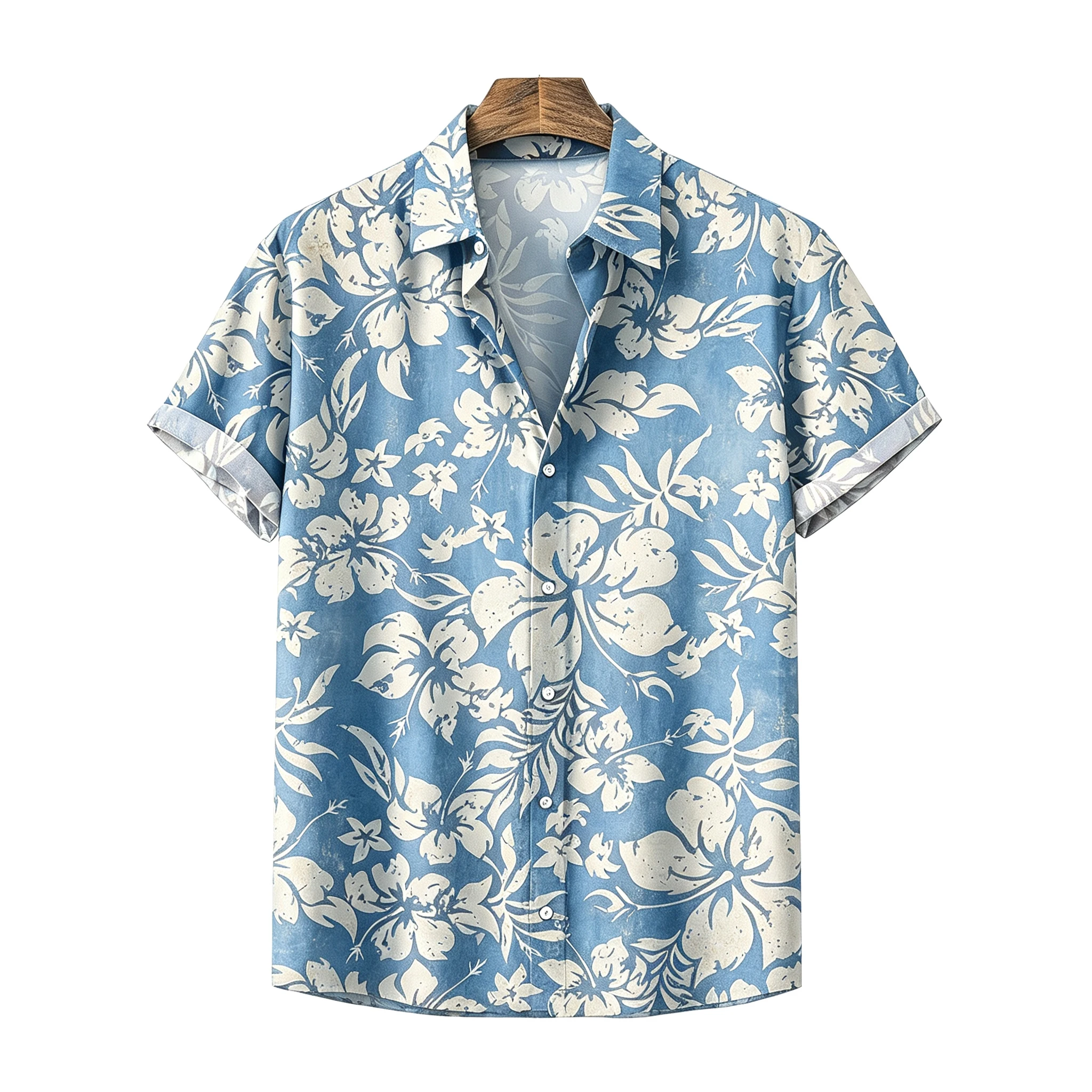 3D Printed Men's Hawaiian Floral Shirts - Trendy and Versatile Top