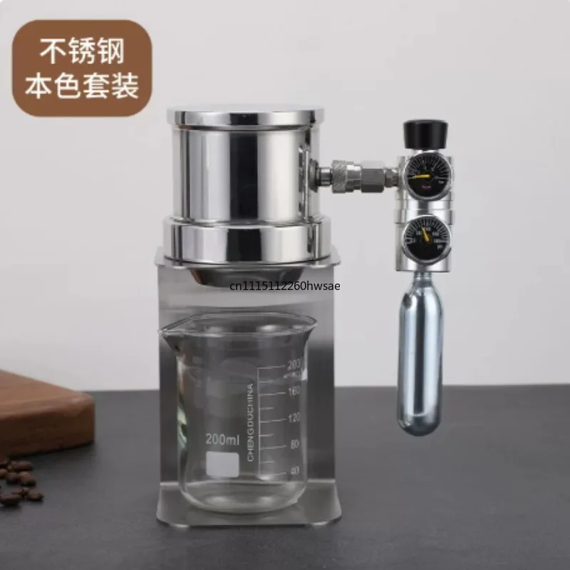 Mini Portable Pneumatic Air Pressure Espresso Coffee Maker,Gas Pressurized Concentrated Coffee Brewer for Outdoor Camping Travel