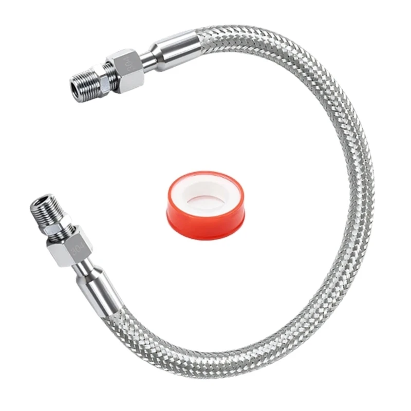 1/4Inch NPT X 20Inch Nonrust Steel Air Line Hose For Power Tool C7AC