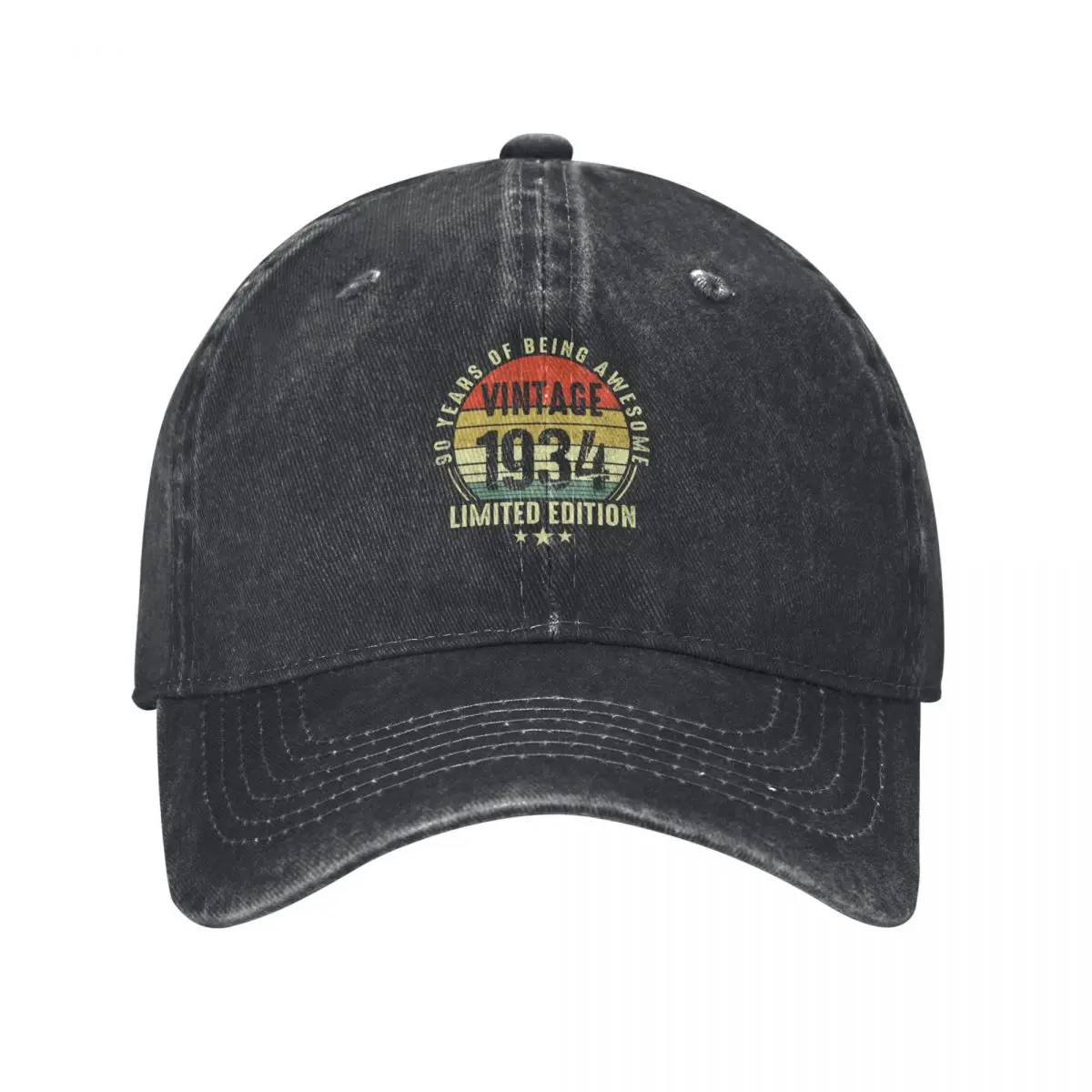 Funny 90th Birthday Gift Vintage 1934 Limited Edition 90 Year Old Men Dad Grandpa Papa Baseball Cap