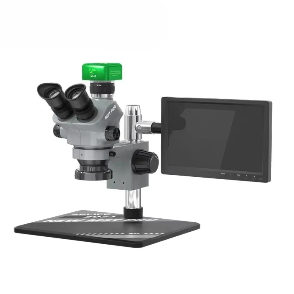 

RL-M5T Pro-B11 0.7-5.0x Zoom Matching Trinocular Stereo Microscope Can Be Equipped With Hdmi Camera Led Optical Microscope