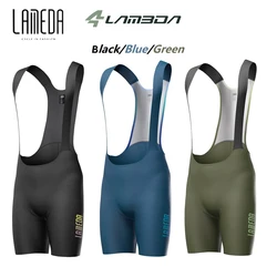 Lameda Men Cycling Bib Shorts with Pad Shockproof Sponge Pad 6 Hour Ride Pad Cycling Shorts Quick-Dry Breathable Cycling Shorts