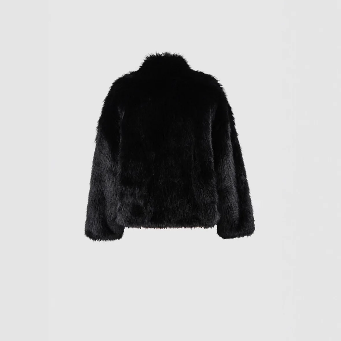 Novo inverno feminino casaco de pele integrado grande gola de pele quente jaqueta de pele artificial para senhora desinged feminino eco casaco de pele do falso