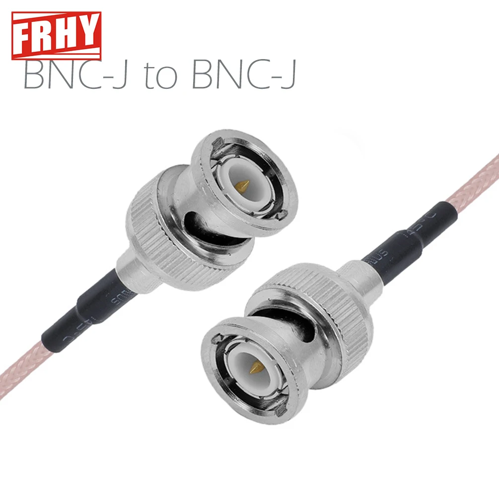 BNC Male to BNC Male Crimp Connector RG316 RF Coaxial Cable – 50 Ohm, Copper-Brass Core, Low Loss Pigtail for RF Applications