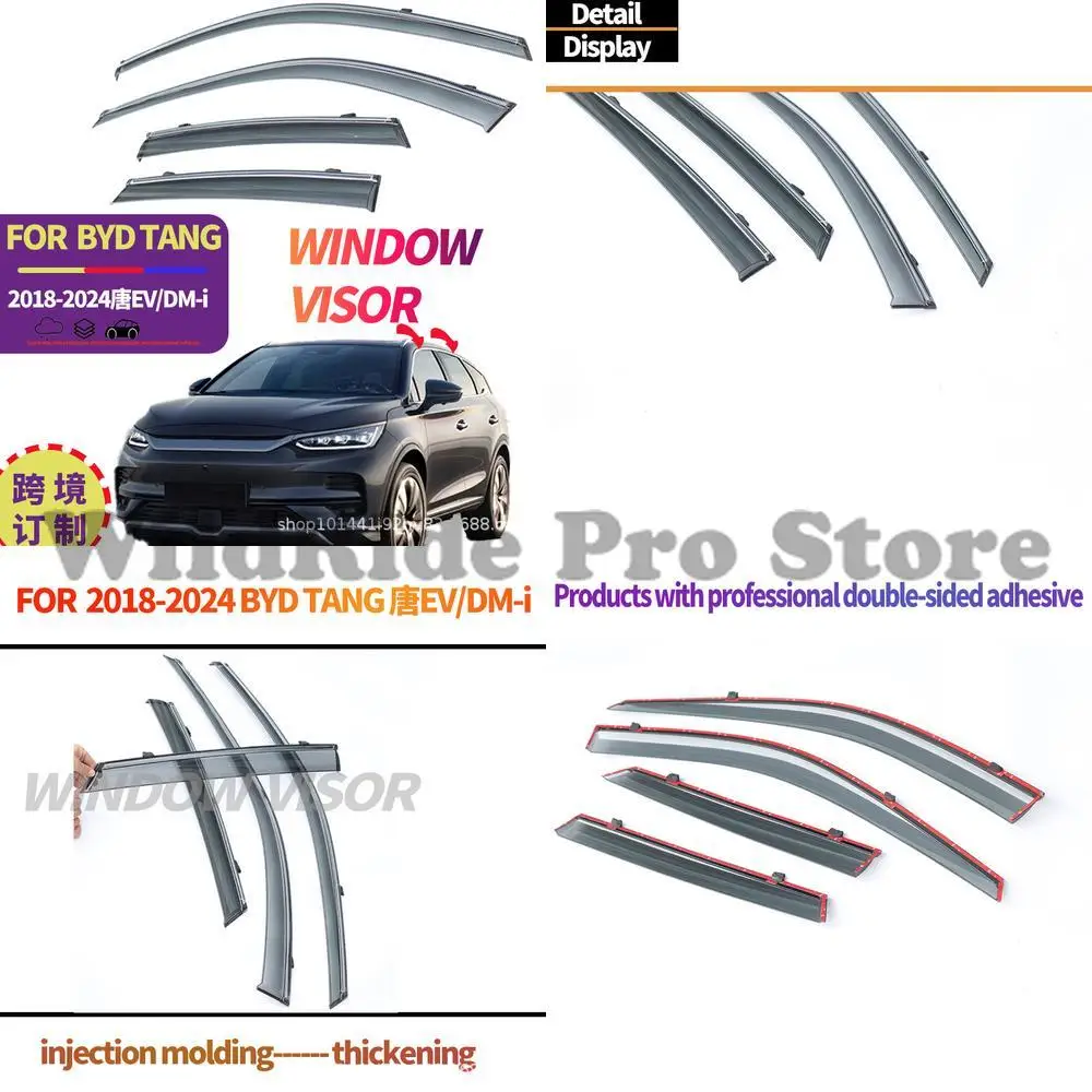 

1 set For BYD Tang 2018+ Window Visor Side Window Rain Deflector