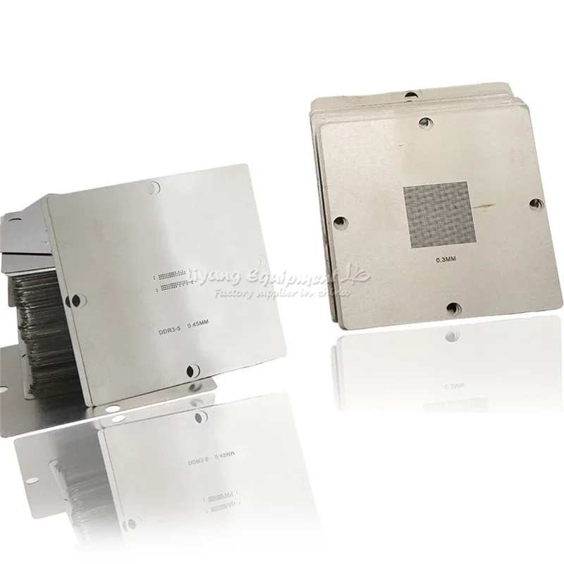 Stencil universale BGA 10 pezzi 90 mm 0,3 mm 0,35 mm 0,4 mm 0,45 mm 0,55 mm 0,6 mm 0,76 mm opzionale