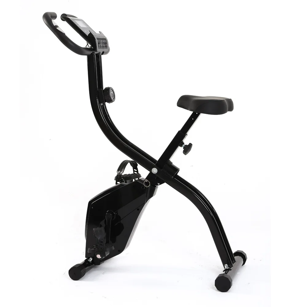 

Folding exercise bike, indoor reclining workout, ideal for home gyms, providing comfortable fulfilment of daily exercise needs.