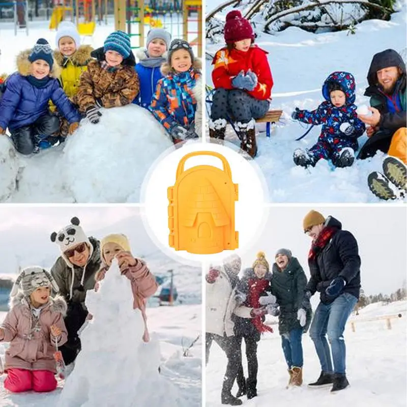 Strumenti per la neve con sabbia Giocattoli da giardino Stampo per neve con sabbia per bambini Giocattoli estivi per bambini per giochi da spiaggia al mare Sabbia Neve Inverno Snow Fort Maker