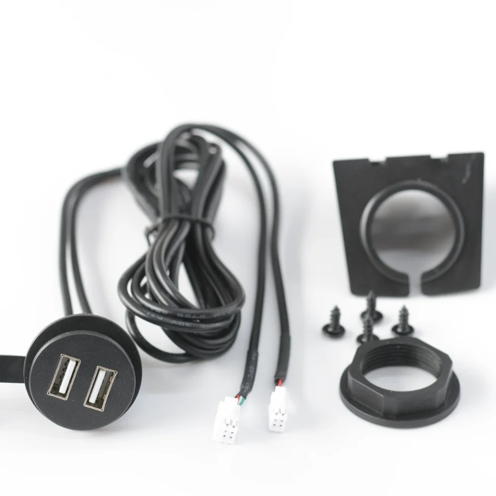 Motorcycle Usb Socket Car Usb Panel For Vehicle Charging Moisture Protection Dustproof Cap Design Oxygen-free Copper Wiring