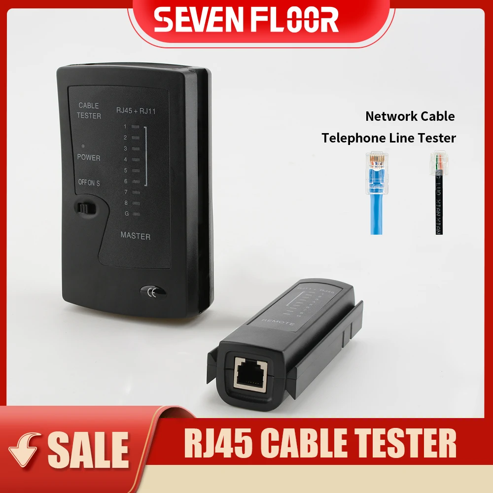 

RJ45 RJ11 RJ12 Network Ethernet Cable Tester for LAN Cat5 Cat5e Cat6 Cat6a Cat7 UTP/STP Cable