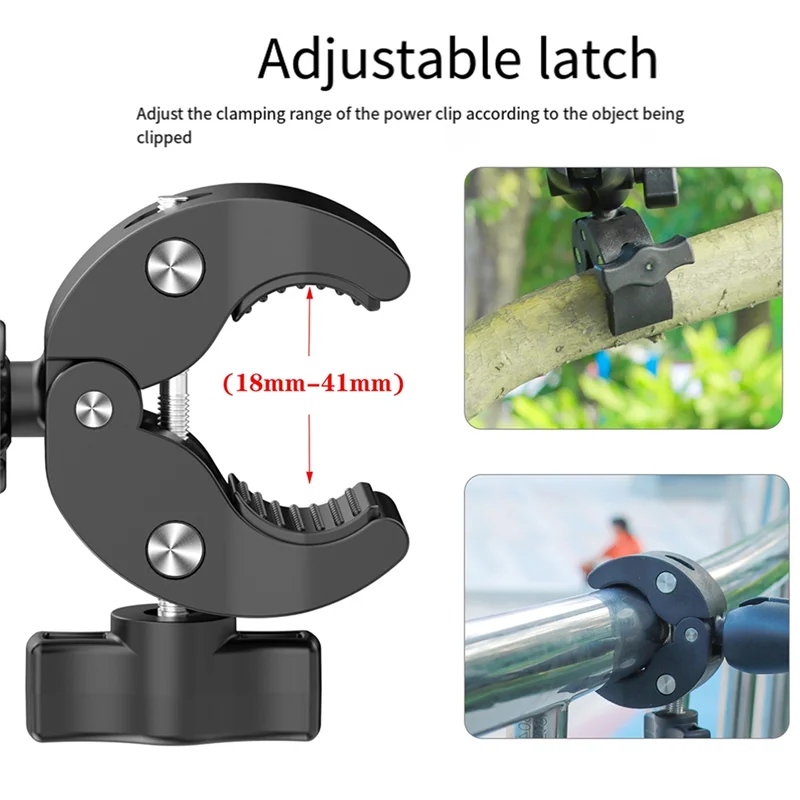 ABJF-для камеры Gopro/Insta360 Garmin, 1 дюйм, 25 мм, мотоциклетный баран, шаровое крепление, поддержка велосипедного руля, перила, супер зажим