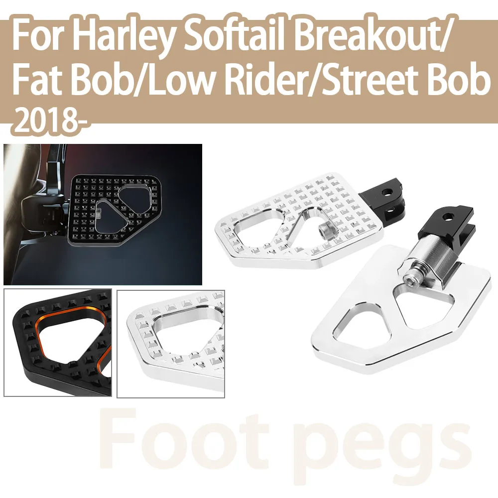 

Передние подножки мотоцикла, подножка для Harley Softail Standard FXST Breakout Fat Bob Low Rider FXLR Sport Glide