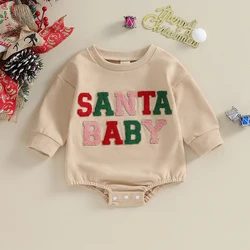 3901-09-05 Liora itiin 0-18m Neugeborenes Baby Junge Weihnachten Stram pler Sweatshirt übergroße Blase Overall Kleidung