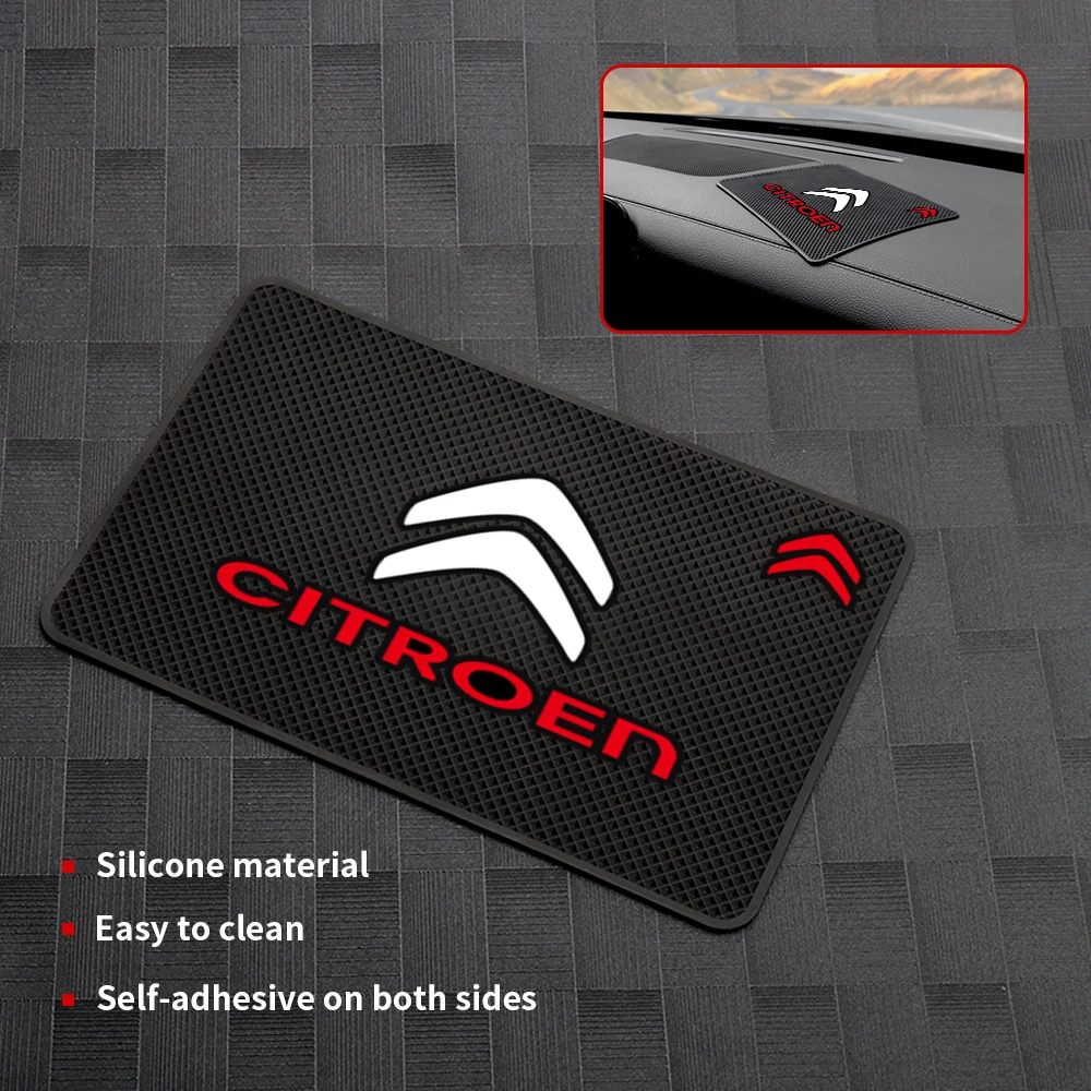 1pc Car Anti Slip Mat Car Dashboard Storage Non-Slip Pad For Citroen C1 C2 C3 C4 Grand Picasso C4L C5 C6 VTS Auto Accessories