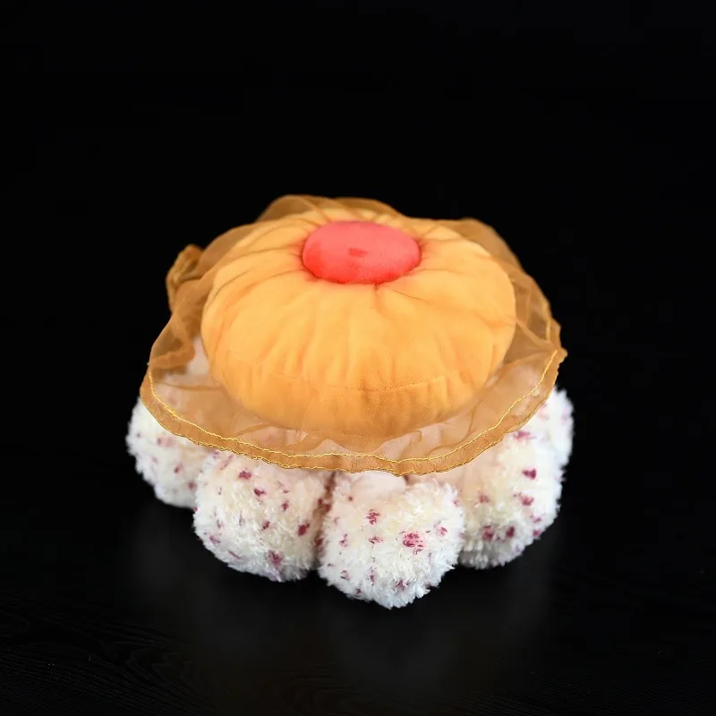 Adorable Fried Egg Jellyfish Plush Toy -Cute & Soft Yellow Jelly Stuffed Animal, Unique Marine Friend Gift for Kids & Sea Lovers