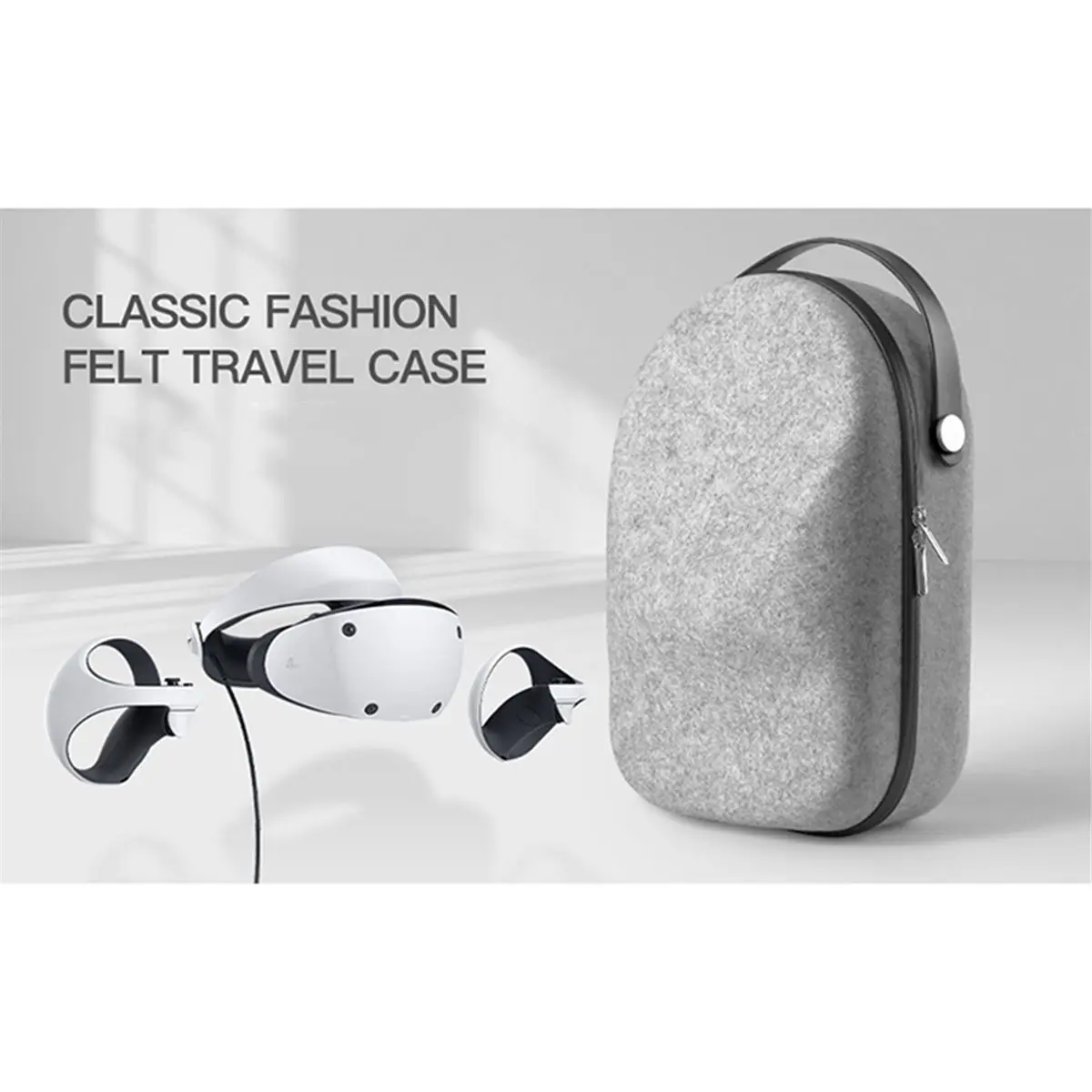 Storage Bag for PS VR2 Headset Shockproof Carrying Case Waterproof Handbag Protective Cover for VR2 Controllers A