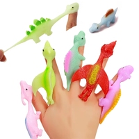 10/20PCS Creative Dinosaur Kids Stress Relief Toys Soft Rubber Finger Slingshot Novelty Toy Birthday Gifts Children Party Gifts