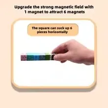 NOWE 10-300 SZTUK Magnetyczne Klocki - Buduj Własny Świat Magnetyczny dla Chłopców i Dziewcząt w Wieku 3+ Zabawki Sensoryczne dla Maluchów Prezenty Zabawka Konstrukcyjna