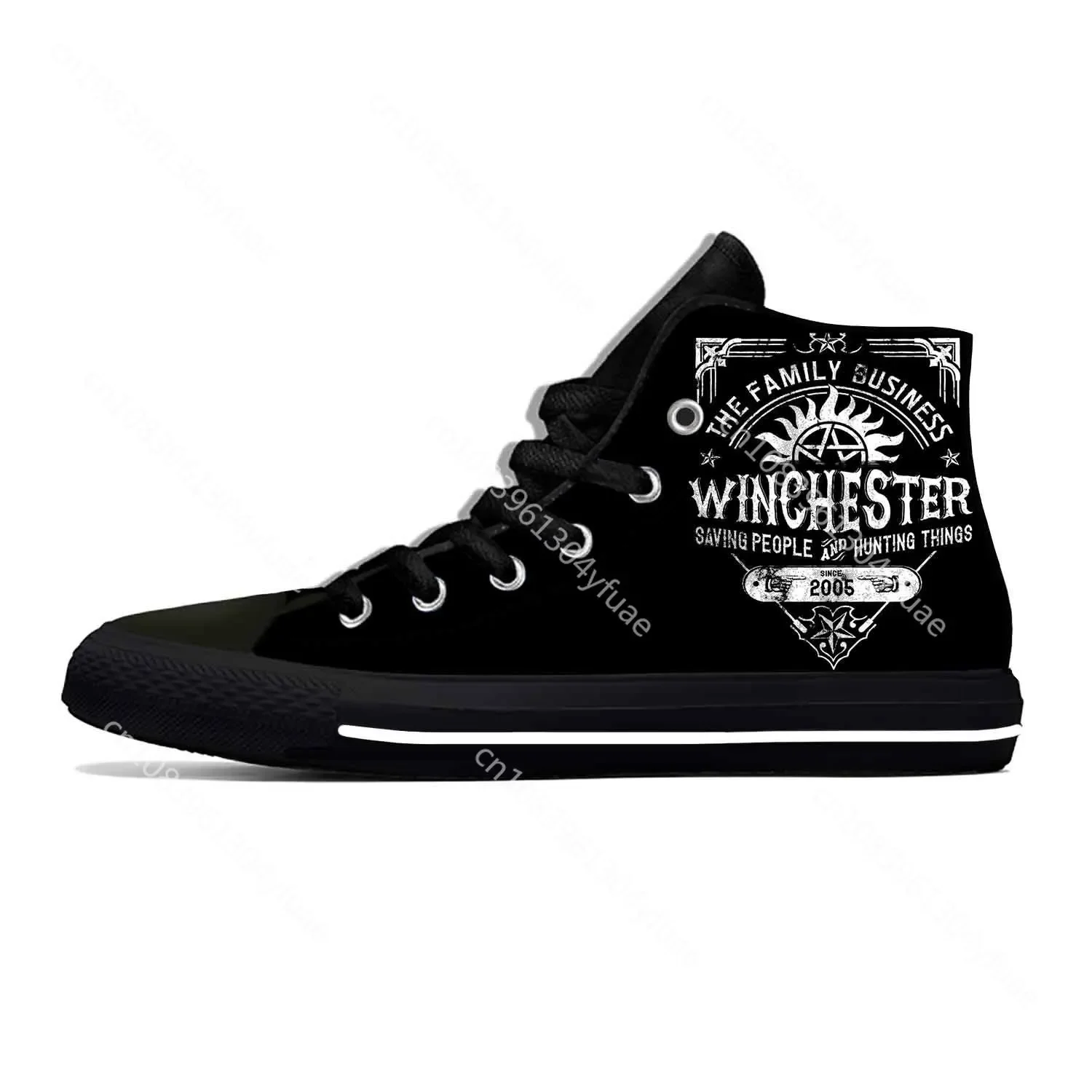 Hot Supernatural Winchester Brothers Bros Fashion Casual Cloth Shoes High Top Lightweight Breathable 3D Print Men Women Sneakers