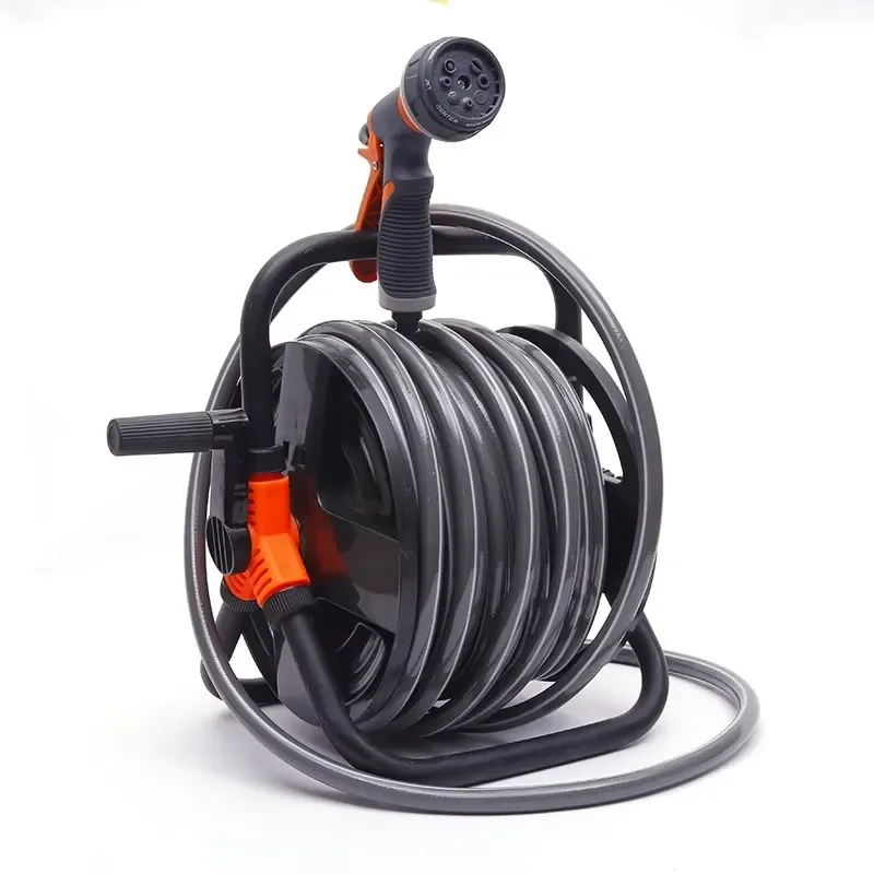 Garden Water Hose Reel Cart, Holds up to 50-80 Feet Hose, Portable Hose Holder for Convenient Hose Storage and Watering