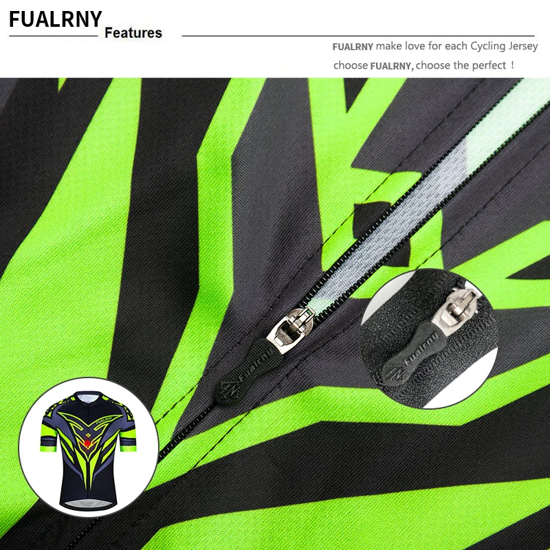 Fualrny Pro Cycling Jersey Set Summer Cycling Clothing MTB Bike Clothes Uniform Maillot Ropa Ciclismo Man Cycling Bicycle Suit