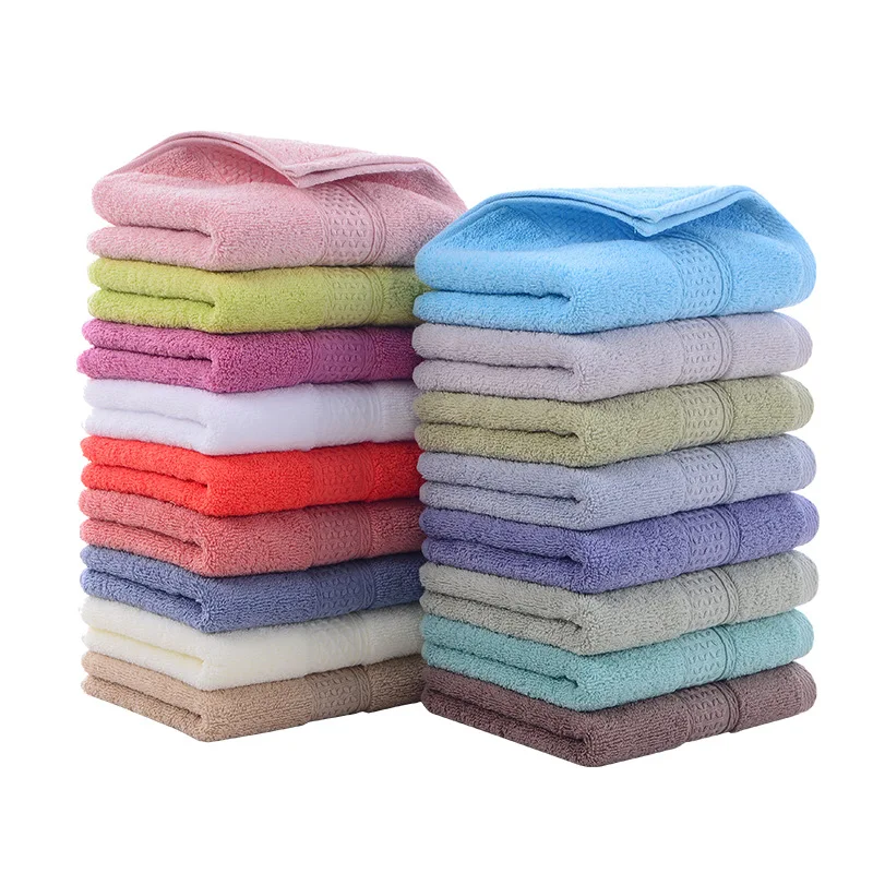 3Pcs/Set 34x34cm Solid Color Terry Cotton Home Washcloth Face Towels 17 Colors Household Cotton Face Towel