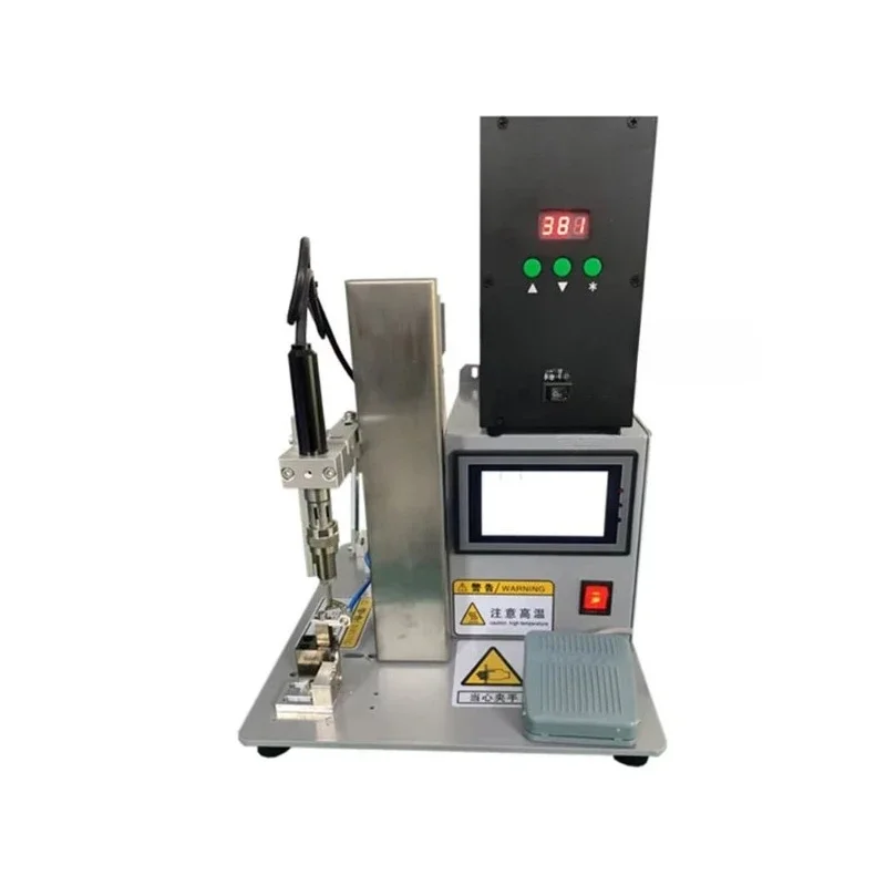 

Semi-automatic inductive USB data cable welding machine, foot-operated spot welding head cable manufacturing equipment