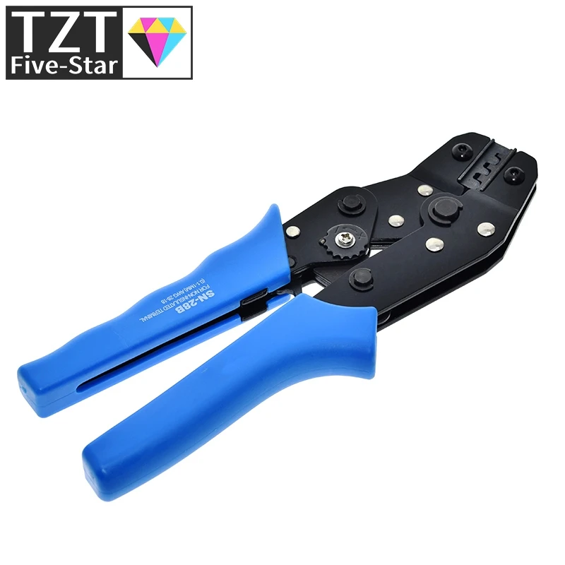 Blue SN-28B Pin Crimping Tool High-Carbon Steel Crimping Plier 2.54mm 3.96mm 28-18AWG Crimper 0.1-1.0mm Square dupont crimp tool