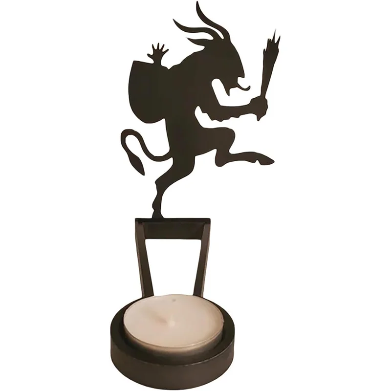 Świeczniki Funny Shadow, Halloween Home Decor Centerpiece Candleholder Tabletop Dekoracyjne świeczniki-B