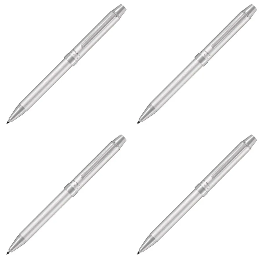 

Pilot 2 +1 EVOLT 2-цветная шариковая ручка 0,7 мм, мультиручка 0,5 мм, механический карандаш «елочка», серебряный корпус для офиса и школы