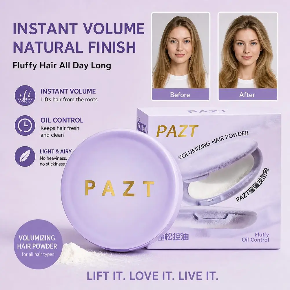 Hair Volumizing & Control Powder - Root Lift, Long-Lasting Fullness, All-Day Styling | Oil-Free & Oil-Control Formula For Women