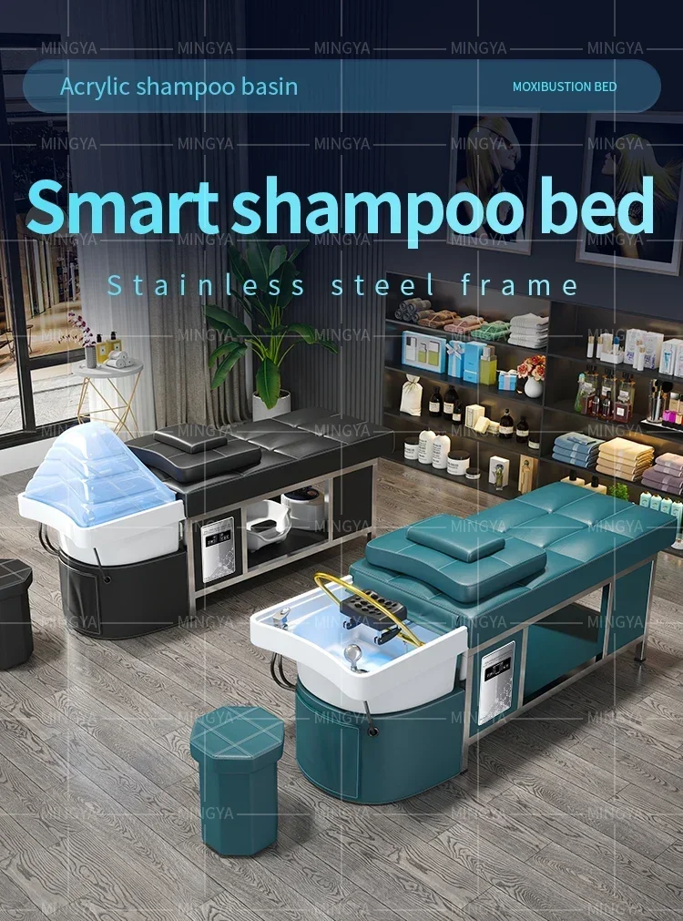 XinSheng Friseursalon Shampoo Bed Head SPA Begasungsmaschine Massagetisch für Freizeit-Gesundheitsgeschäft Kommerzielle Möbel – Detail 3