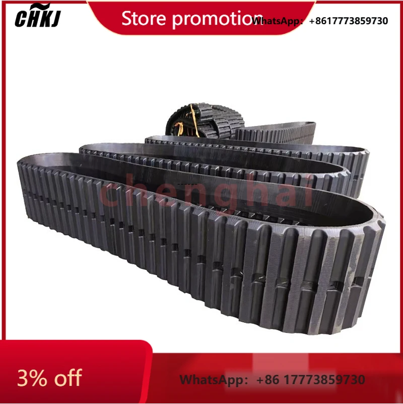 

CHKJ-2025NEWWholesale Blaw Knox PF5510 CAT AP-1055B Rubber Track for Asphalt Paver Rubber Tracks