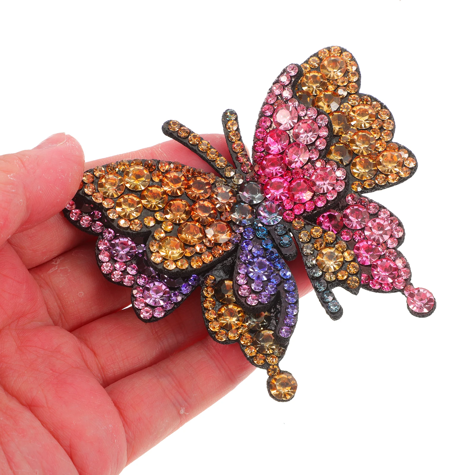 

Rhinestone Butterfly Shoe Charm Removable Buckle Elegant Bridal Clip High Heels Decoration Shoe Jewelry for Wedding Party