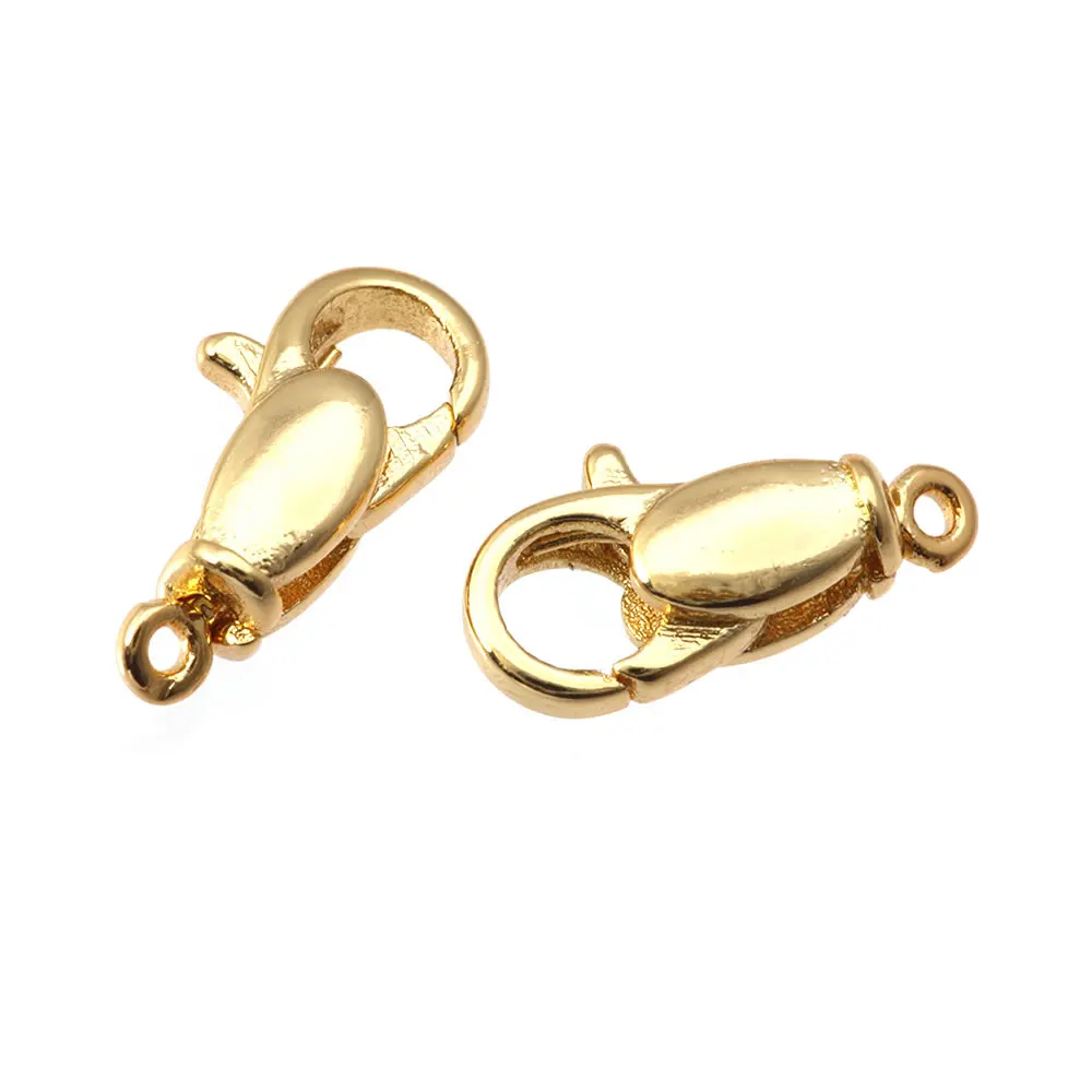 18K Gold Farbe Messing Drehbare Karabinerverschlüsse Verbinden Verschlüsse Schmuck Halsketten Armbänder Herstellung Diy Erkenntnisse Zubehör – Detail 16