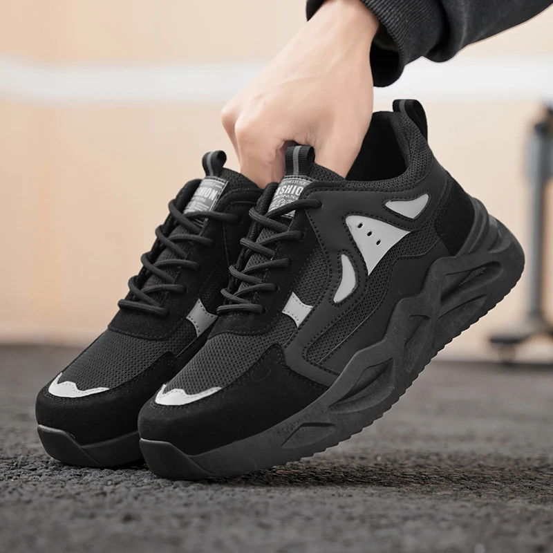 

Men's New Sneakers Thick Soled Outdoor Hiking Anti Slip Travel Platform Fashionable Walking Wear-resistant Casual Sports Shoes