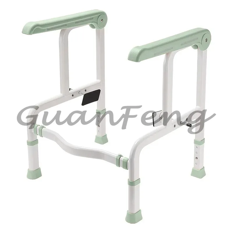 Non‑Punch Toilet Safety Armrest, Toilet Assist Support Railing for Elderly and Pregnant Women