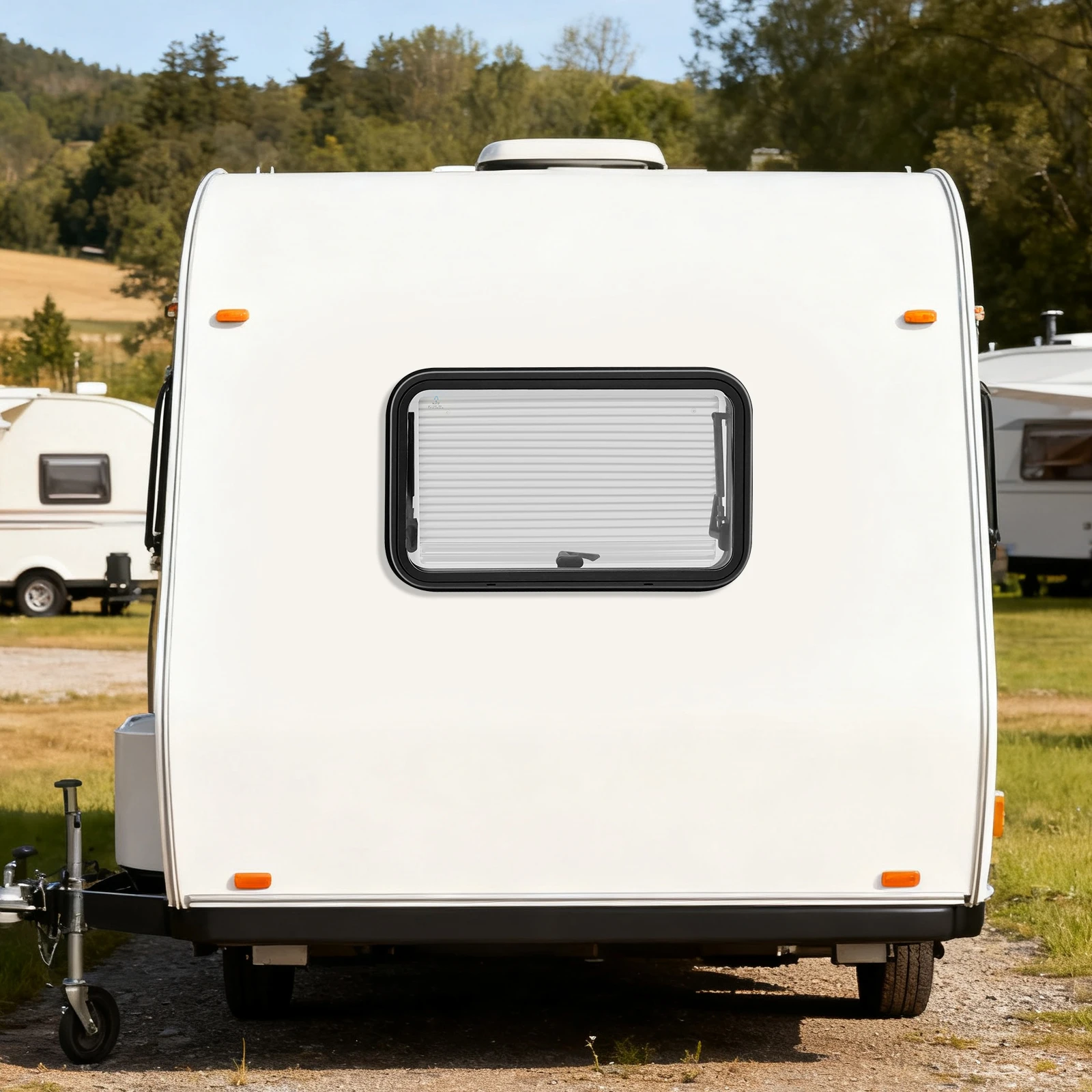 Ensemble de fenêtres extérieures pour camping-car, vitres en acrylique 80-85 °   Angle d'ouverture 700 x 400 mm, protection contre l'obscurcissement et les insectes pour tous types de camping-cars/voitures modifiées/voitures spéciales