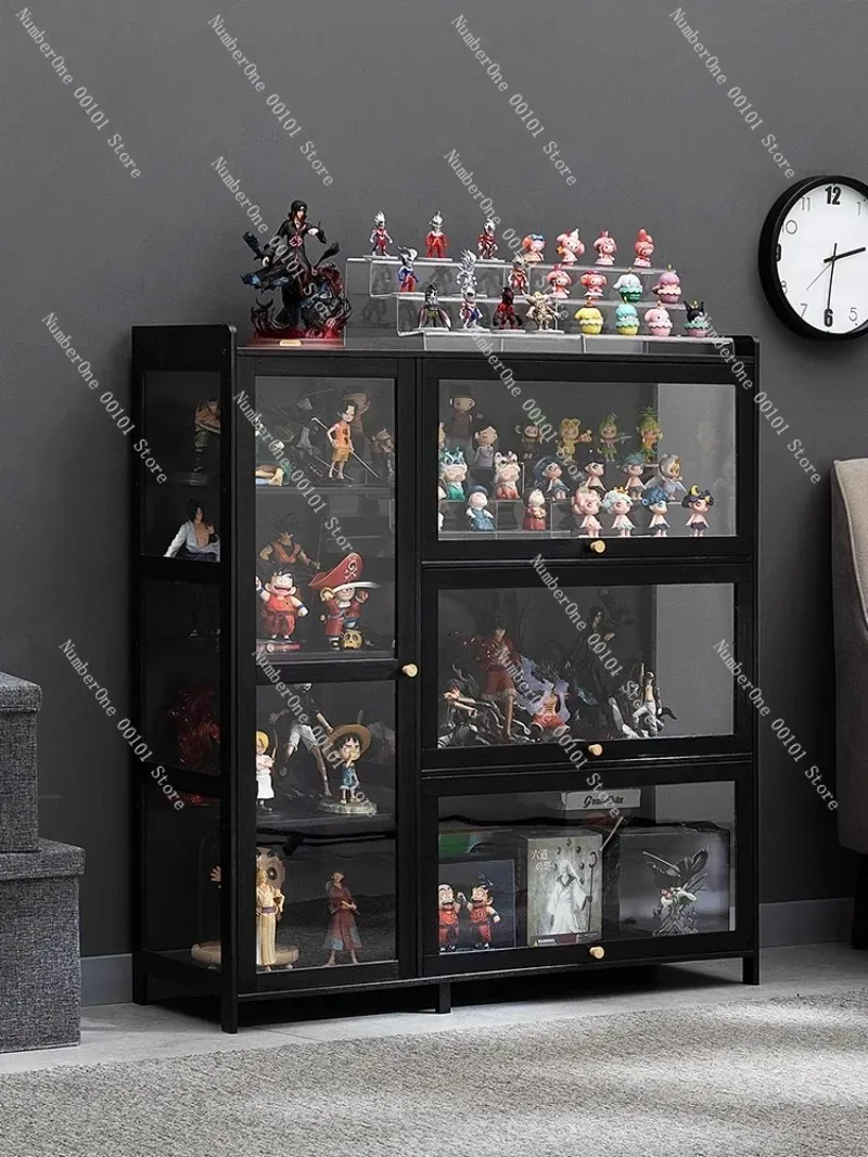 Acrylic Figurine Display Cabinet and Models,Non-glass Transparent Storage Shelf for Blind Boxes Decorative Collectibles