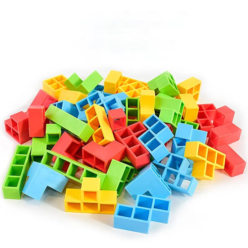 Stacking Blocks Tower Balance Game Stacking Building Blocks Puzzle Board Games Assembly Bricks Educational Toys Family Party Gam