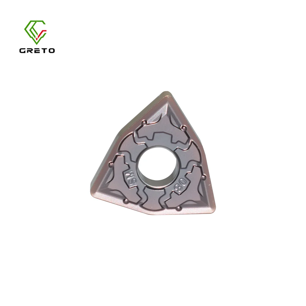 GRETO WNMG080408-SM GT4202 GT4204 GS1104 Turning Inserts For Steel Stainless Steel High Temperature Resistant Alloys