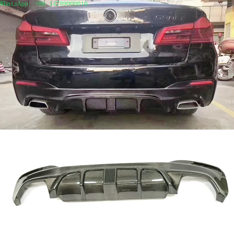 Full Custom Build With Old-to-new Body Kit ConversionFD Style G30 Rear Diffuser G38 With Led Carbon Fiber Diffuser For 5 Series